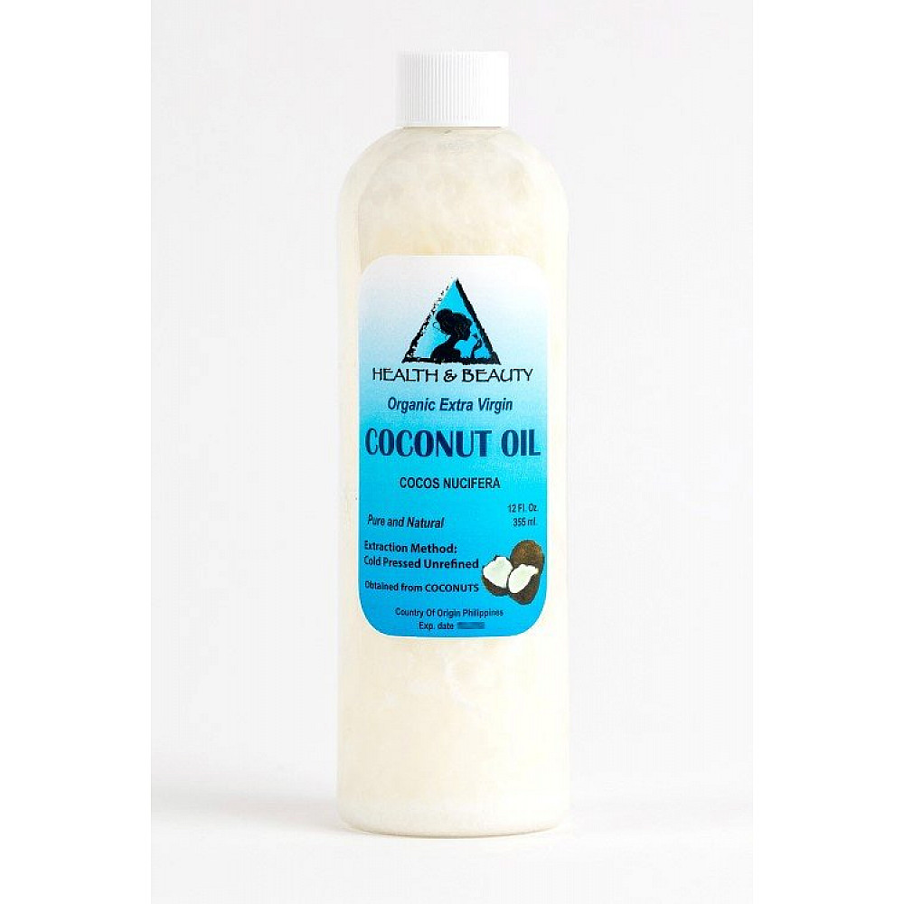 Coconut oil extra virgin unrefined organic carrier cold pressed raw